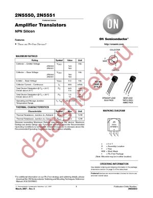 2N5551RLRM datasheet  